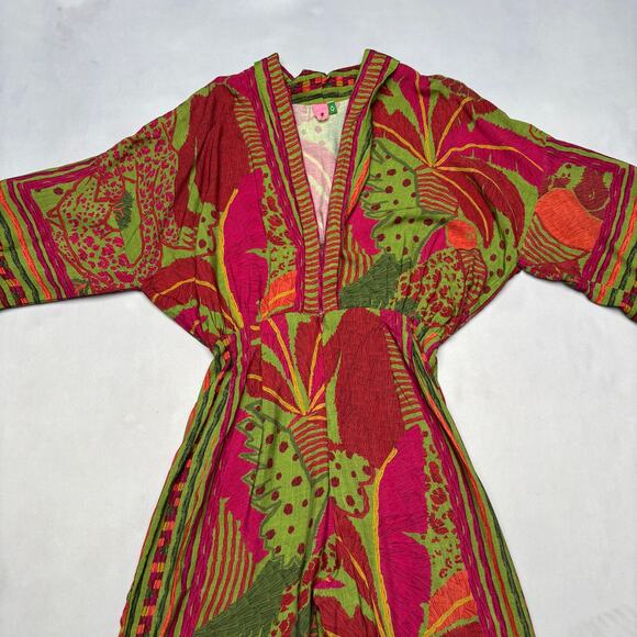 Farm Rio Brazil Tropical Print Jumpsuit Women's P US Small Boho - Picture 2 of 10